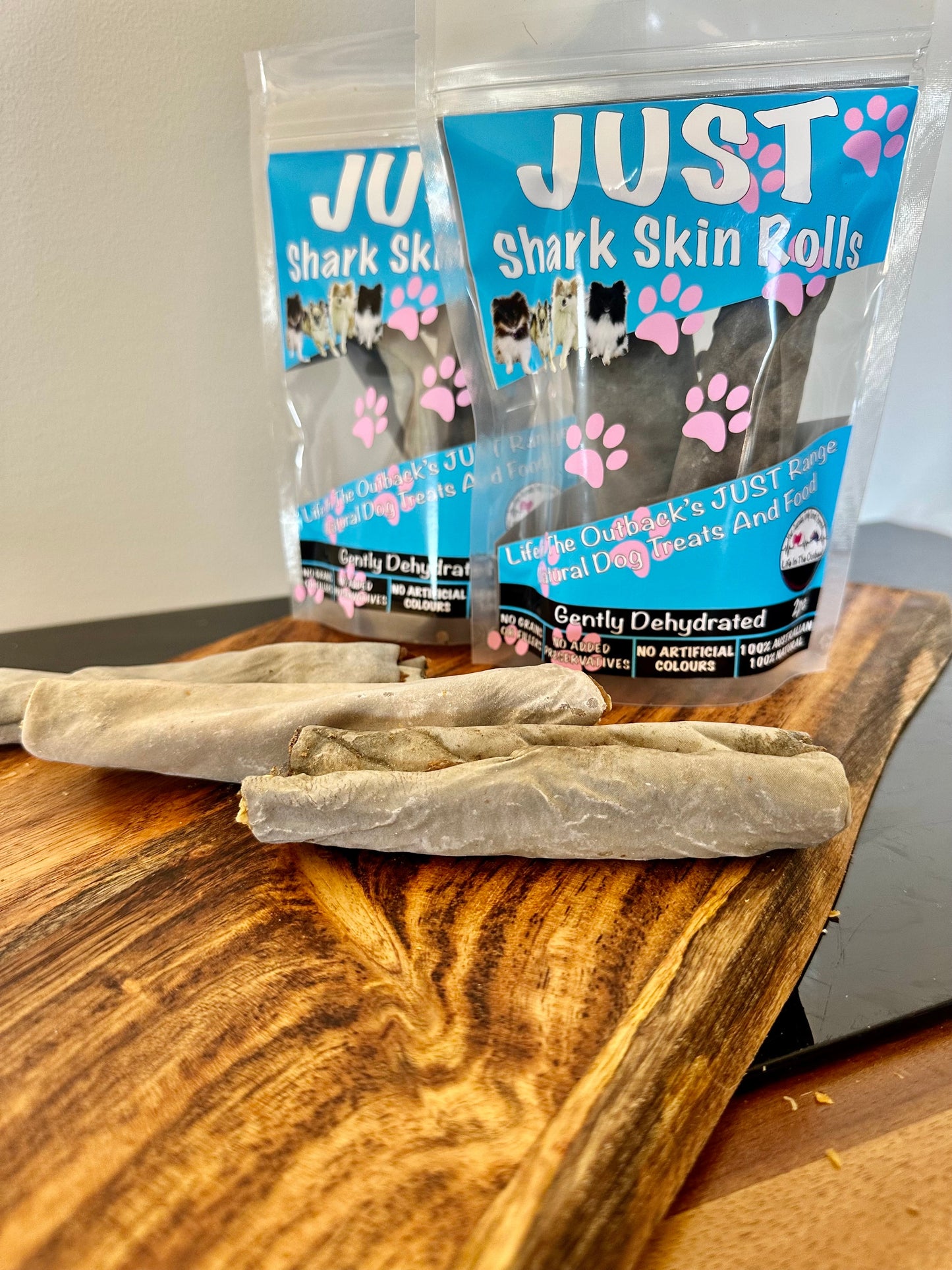 Life in the Outback Just Shark Skin Rolls - 100% Australian, Allergen-Free Treats