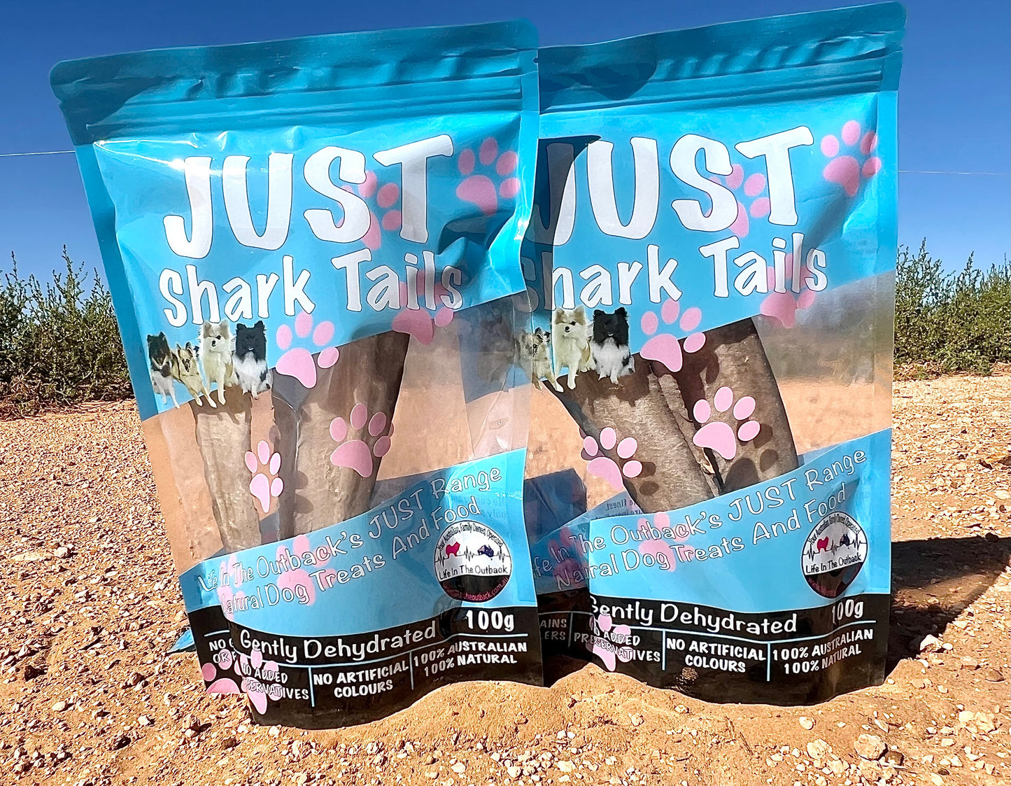 Life in the Outback Just Shark Tails - 100% Australian, Allergen-Free Treats