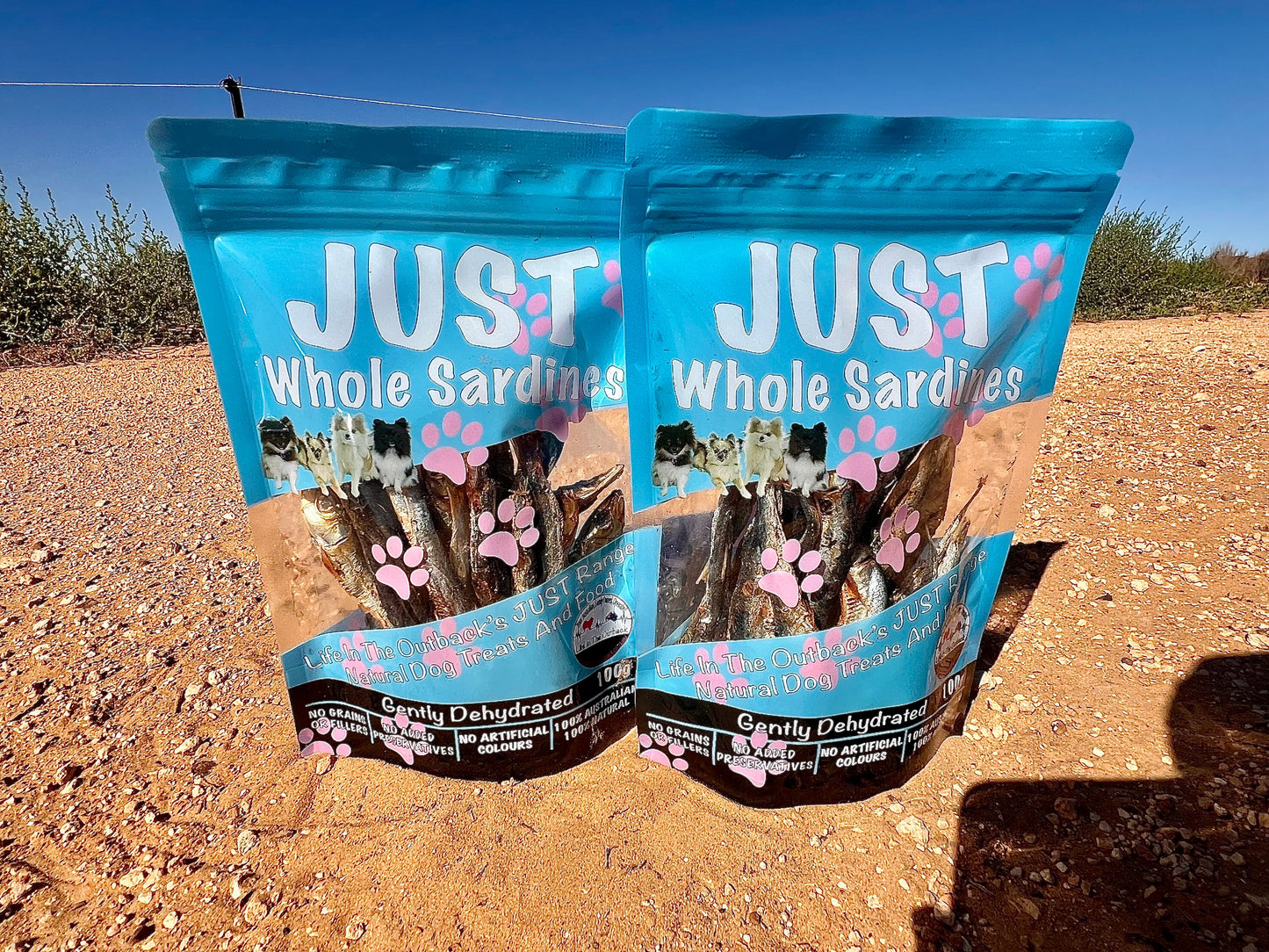 Just Whole Sardines - 100% Australian Natural Dog Treats, Nutrient-Rich, Allergen-Free