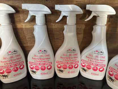 Life In The Outback Urine Odour and Stain Remover 500ml - Enzyme-Based, Pet-Friendly