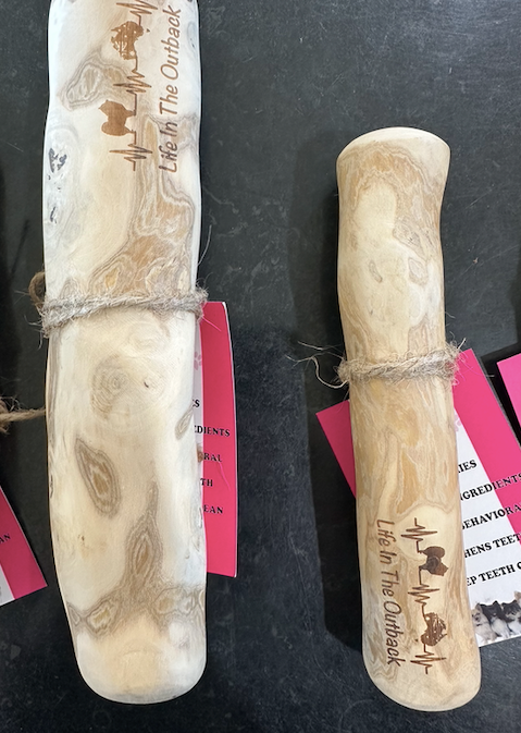 Life in the Outback Coffee Wood Chews - Medium, 100% Vegan, Eco-Friendly