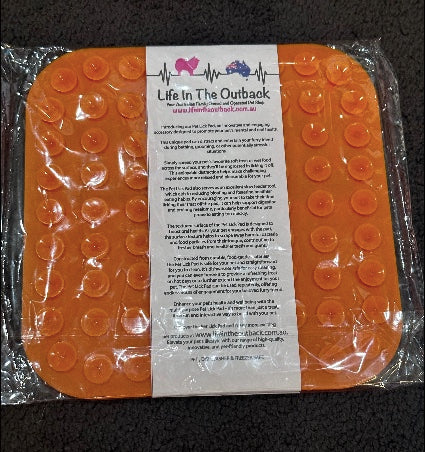 LIFE IN THE OUTBACK Pet Lick Pad - Blue, Durable, Engaging, Slow Feeder - SuperSaverAU - view 4