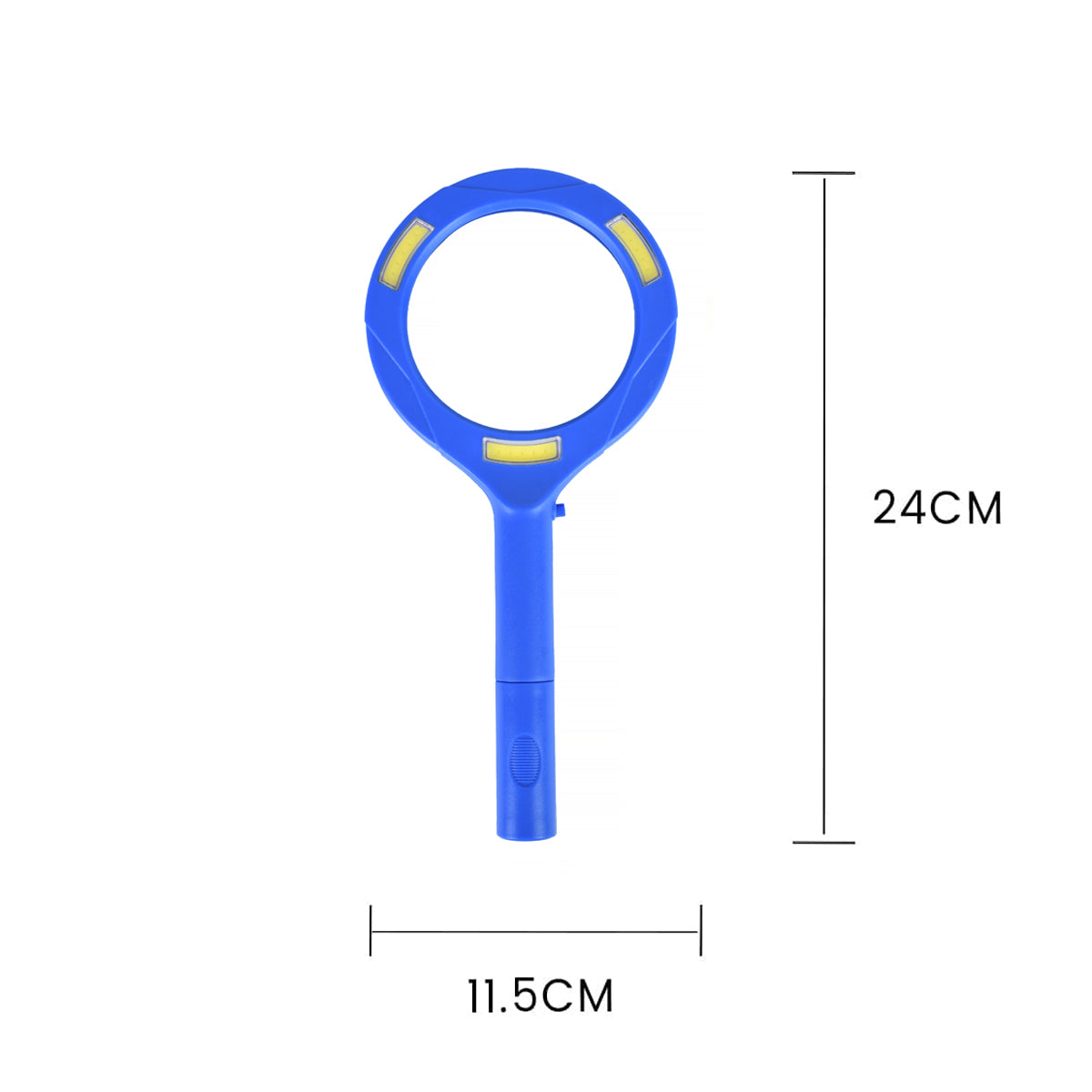 Brillar Light Up Magnifying Glass - 3× Magnification, COB LED, Blue, 24×11.5 cm - SuperSaverAU - view 2