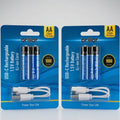 4 PCS AA USB Rechargeable LI-ION Battery - SuperSaverAU - view 1