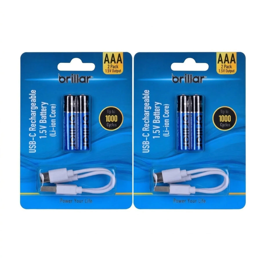 4 PCS AAA USB Rechargeable LI-ION Battery - SuperSaverAU - view 1