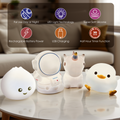 Squishy Unicorn Night Light - 14x8x8 cm, Rechargeable, 8 Colors, Soft Silicone - SuperSaverAU - view 3