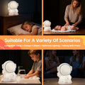 Squishy Astronaut Night Light - 14x9x9 cm, Rechargeable, 8 Colors, Soft Silicone - SuperSaverAU - view 3