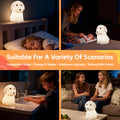 Premium Squishy Dog Night Light – USB Rechargeable with Tap Colour Change