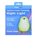 Premium Squishy Polar Bear Night Light with 8 Colours