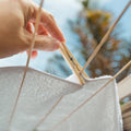 Premium Bamboo Clothes Pegs – 100 Pack Natural Laundry Pegs