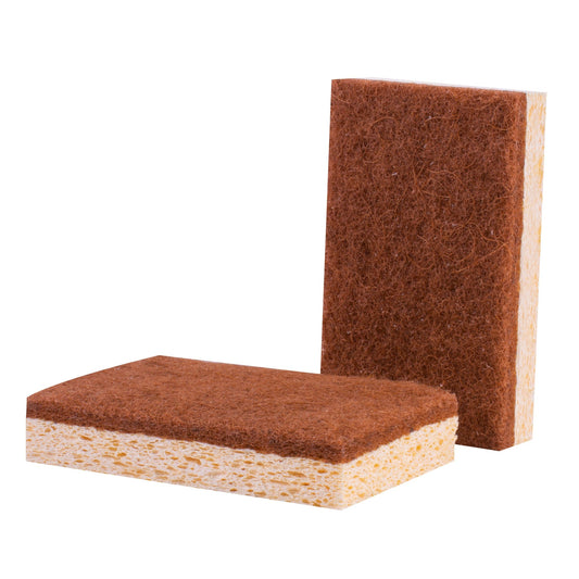 Clevinger 2Pcs Cellulose Cleaning Sponges - Biodegradable, Vegan