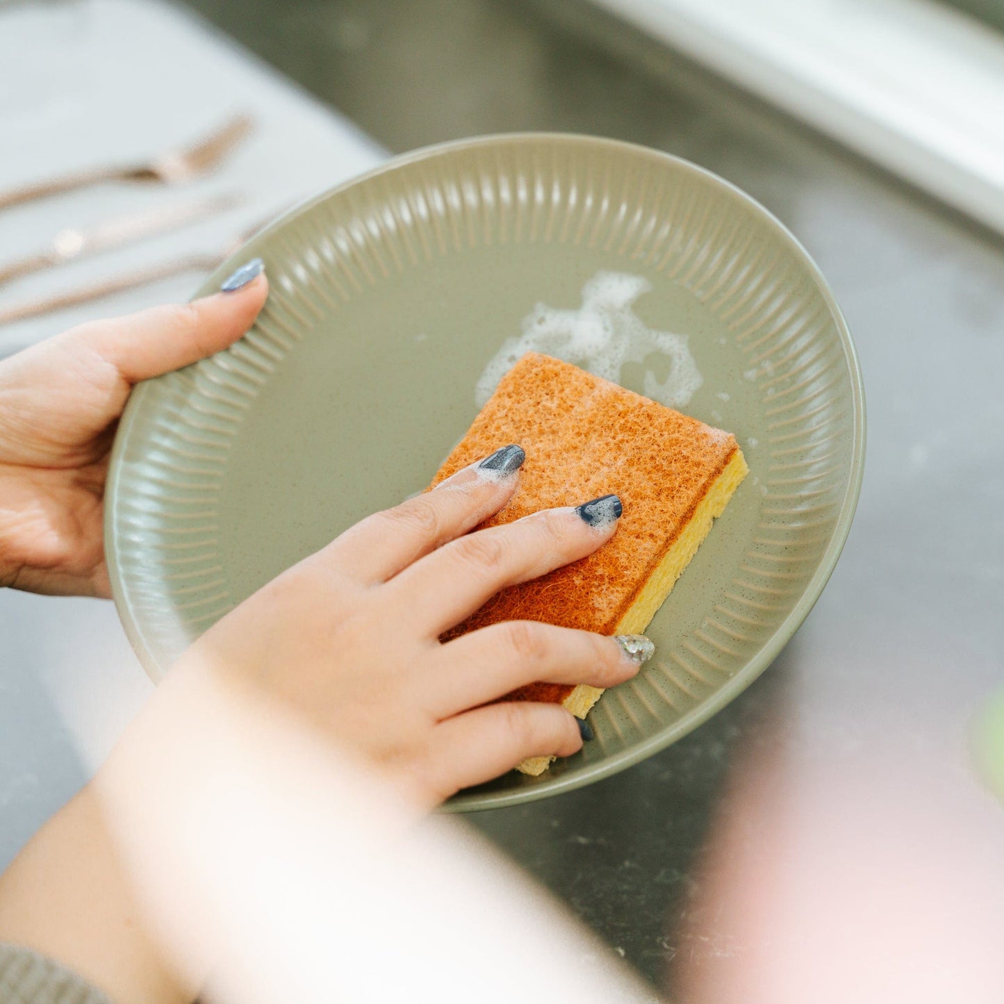Clevinger 2Pcs Cellulose Cleaning Sponges - Biodegradable, Vegan