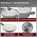 Premium Clevinger Non-Stick Cookware Set – 8 Piece Marble Coating