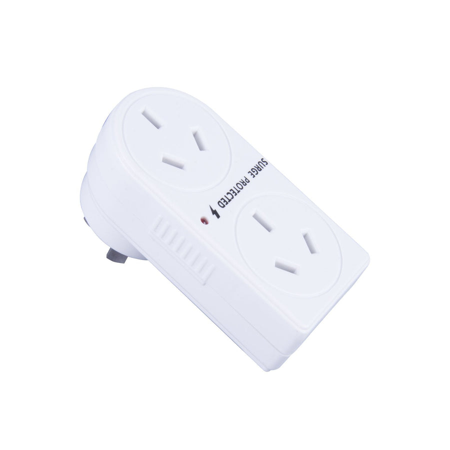 Premium 2400W Double Vertical Power Adapter with Surge Protection