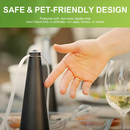 Aussie Shoo-Fly Electronic Fly Repellent Fan, 9 x 9 x 26 cm, Safe & Chemical-Free