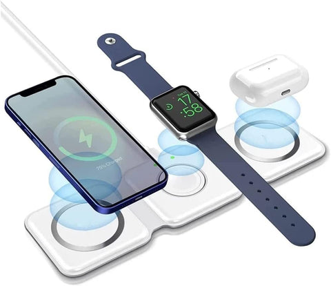 3-in-1 Wireless Charging Station with 15W Fast Charge for Apple Devices - SuperSaverAU - view 1