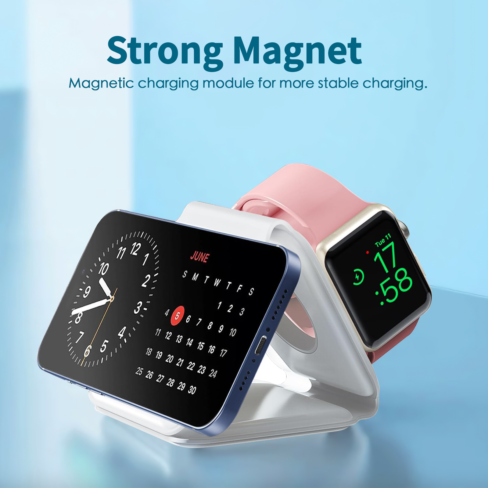 3-in-1 Wireless Charging Station with 15W Fast Charge for Apple Devices - SuperSaverAU - view 4