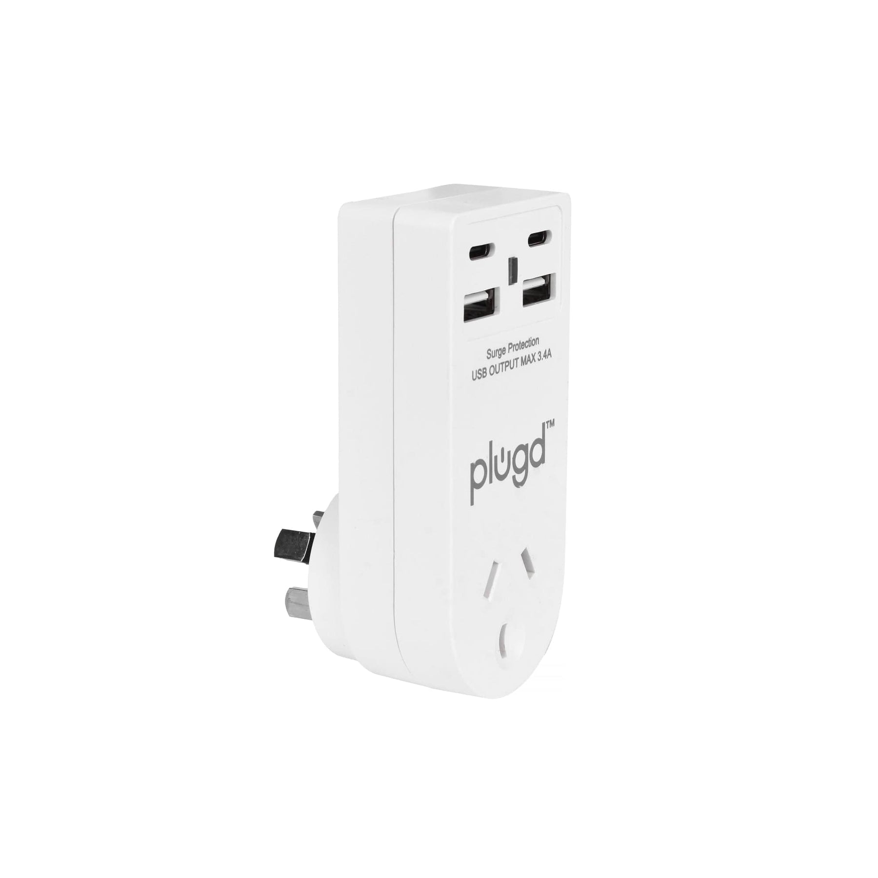 Premium 4 Port USB-A USB-C Wall Charger with Surge Protection