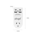 Premium 4 Port USB-A USB-C Wall Charger with Surge Protection