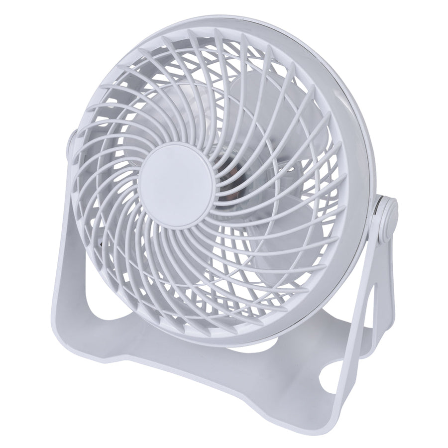 USB Powered Desk Fan - Portable 2-Speed Adjustable Angle Cooling Fan (22 × 21 × 11 cm) - SuperSaverAU - view 1
