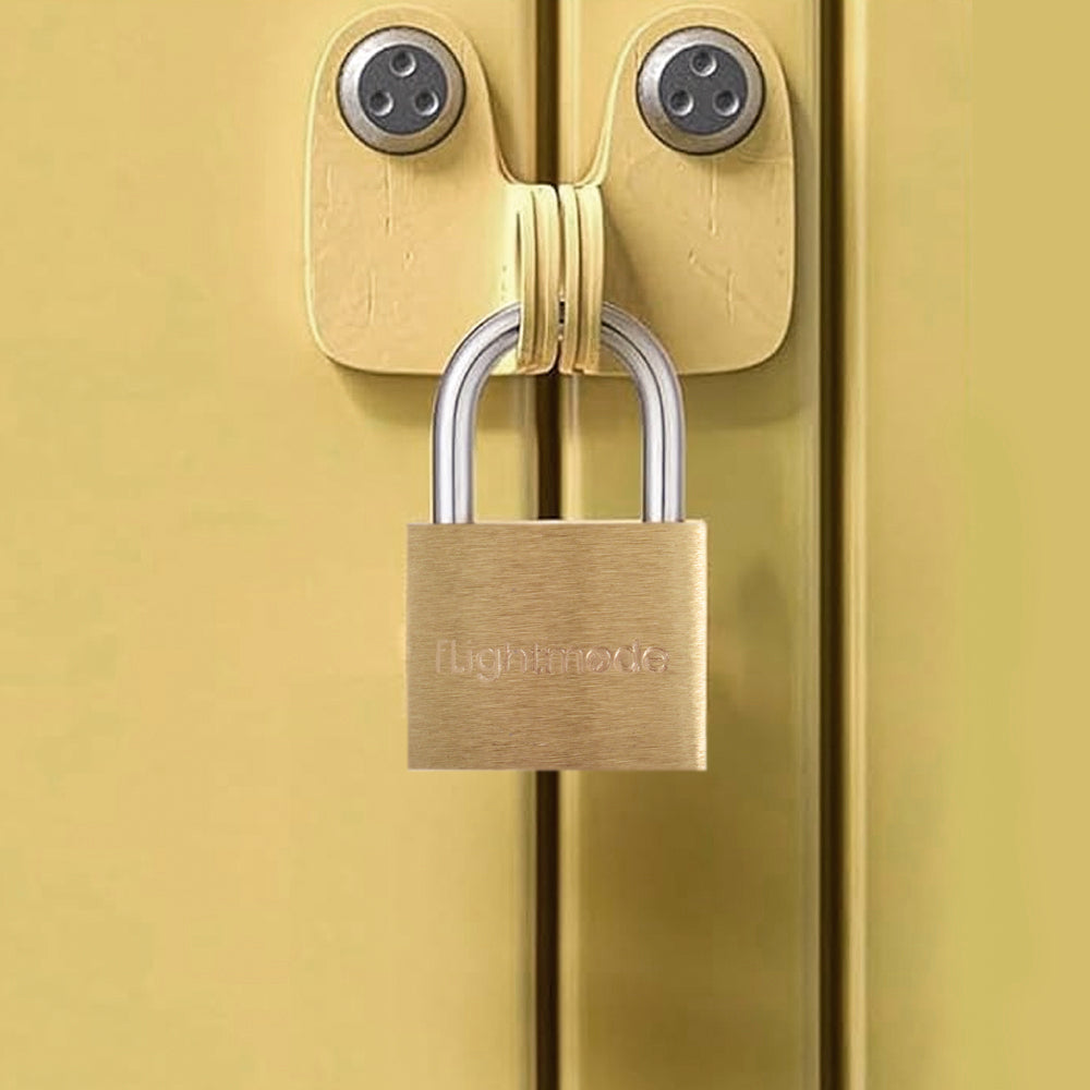 Flightmode Brass Padlocks with 3 Keys - 4 Pack, 20mm