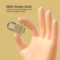 Flightmode Brass Padlocks with 3 Keys - 4 Pack, 20mm