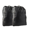Premium Water-Resistant Travel Laundry Bags – Black 2 Pack with Drawstring