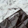 Premium Water-Resistant Travel Laundry Bags – Black 4 Pack with Drawstring