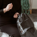Premium Water-Resistant Travel Laundry Bags – Black 8 Pack with Drawstring