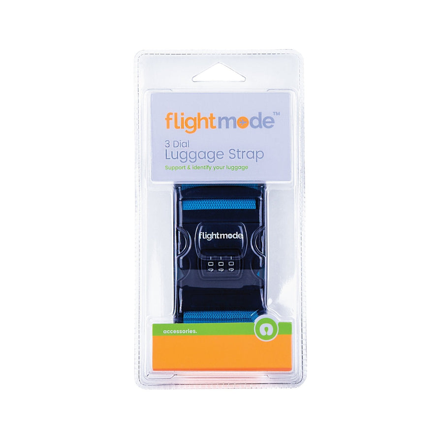 3 Dial Luggage Strap 5*180CM with Black Base and Logo Print - SuperSaverAU - view 1