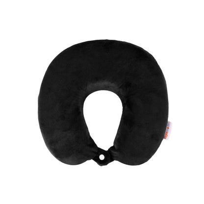 Deluxe Memory Foam Travel Pillow - 29x29x7cm, Removable Cover, Firm Support