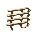 Antimicrobial Brass Hygiene Hand Key 4 Pack Door Opener and Button Press Tool