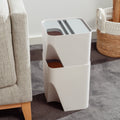 Premium Stackable Plastic Kitchen Trash Bin Set – 12L & 18L, 2 Piece