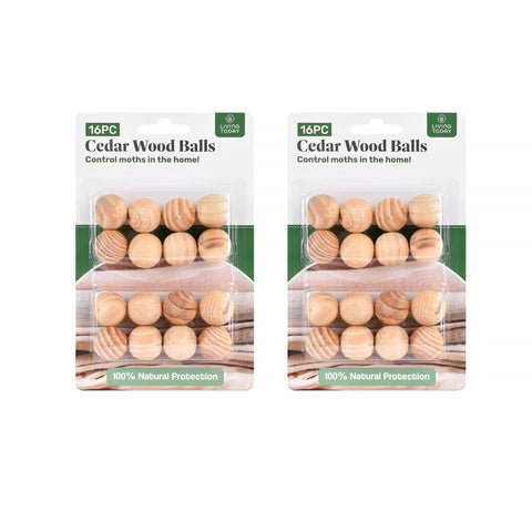Premium Living Today Cedar Wood Balls Natural Scented Moth Repellent - 32pcs