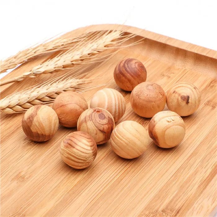 Premium Living Today Cedar Wood Balls Natural Scented Moth Repellent - 32pcs