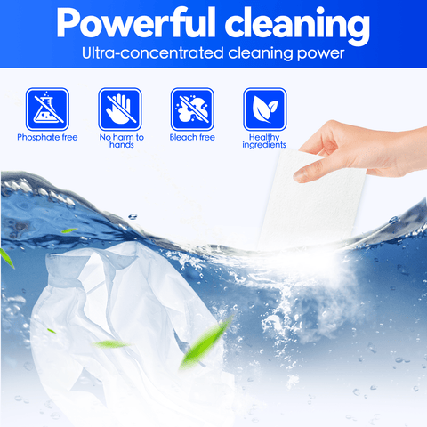 Eco-friendly Ultra Concentrated Laundry Detergent Sheets - 25 Sheets, 15x11cm - SuperSaverAU - view 2