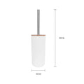 2 Pcs Bamboo-Lid Toilet Brush – Clevinger Collection, BPA-Free - SuperSaverAU - view 4