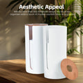 Premium Clevinger Bamboo Lid Toilet Roll Storage Holders - 2pcs