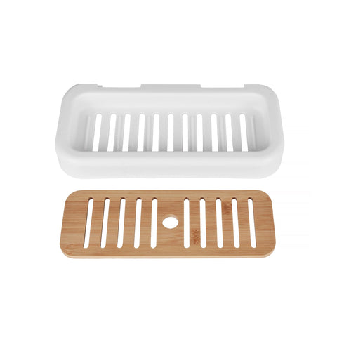 Clevinger Wall-Mounted Storage Rack, 31 x 14 x 4cm, BPA Free, Easy to Clean - SuperSaverAU - view 1
