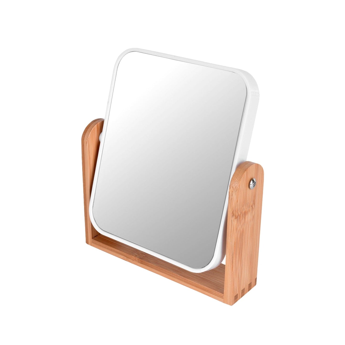 Bamboo Double Sided Makeup Mirror - 1x & 3x Magnification