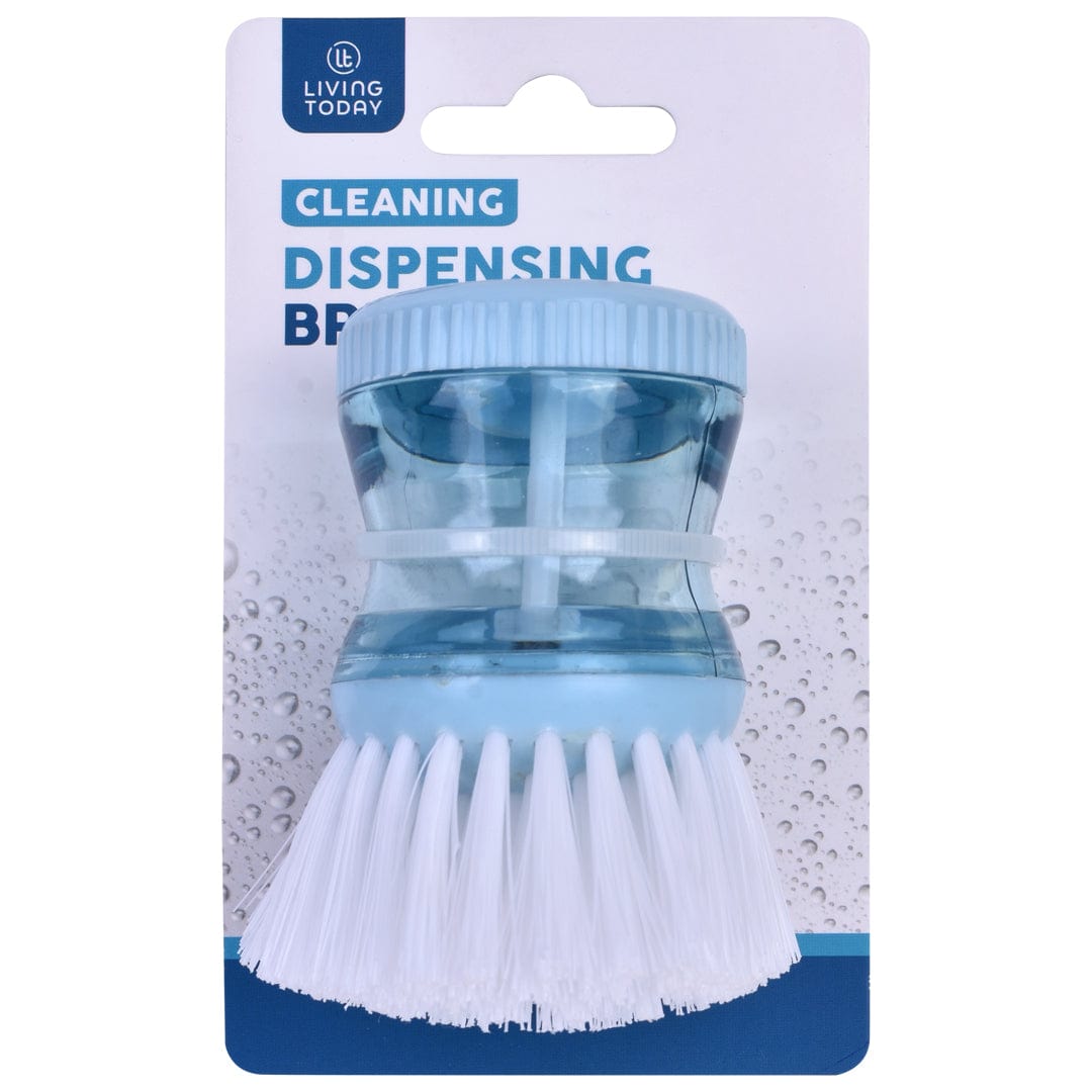 Soap Dispensing Kitchen Brush for Dish Pan Sink Cleaning
