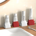 Premium Toothpaste Rolling Dispensers – 4 Pack with Non-Slip Base