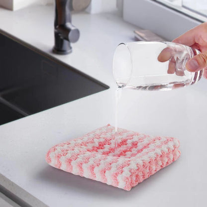 10 Pcs Super Absorbent Reusable Microfibre Cleaning Cloths 30 x 30 cm