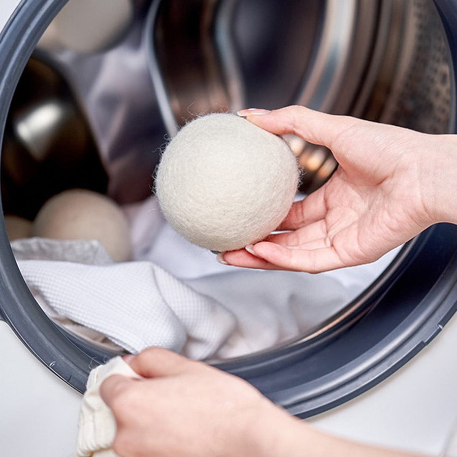3 Pcs Wool Dryer Balls - 100% Natural, Eco-Friendly, Reduces Drying Time 25% - SuperSaverAU - view 1