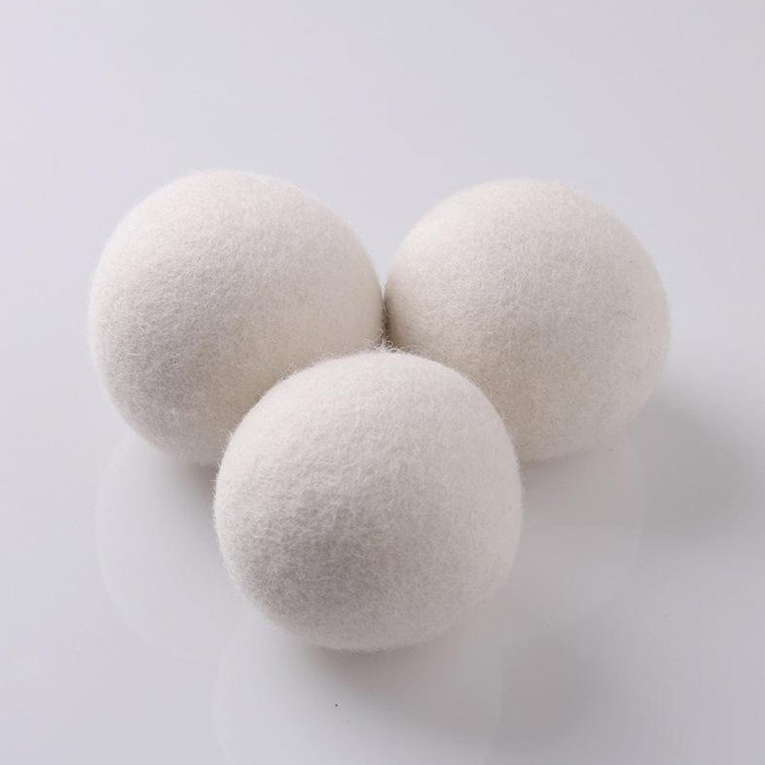 3 Pcs Wool Dryer Balls - 100% Natural, Eco-Friendly, Reduces Drying Time 25% - SuperSaverAU - view 2