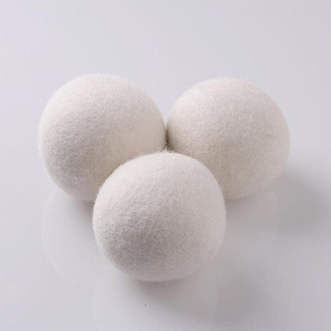 3 Pcs Wool Dryer Balls - 100% Natural, Eco-Friendly, Reduces Drying Time 25% - SuperSaverAU - view 2