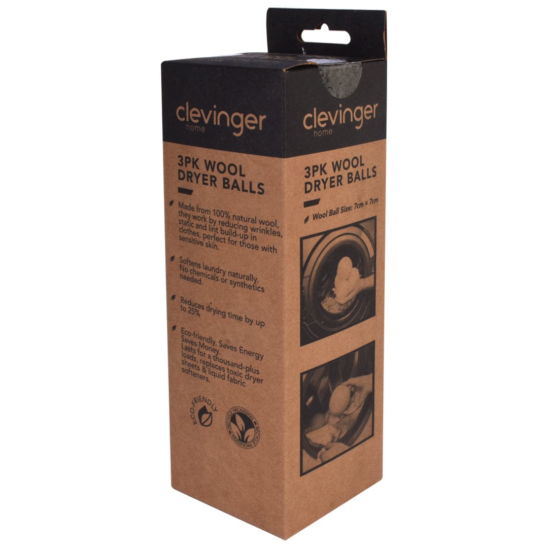 3 Pcs Wool Dryer Balls - 100% Natural, Eco-Friendly, Reduces Drying Time 25% - SuperSaverAU - view 3