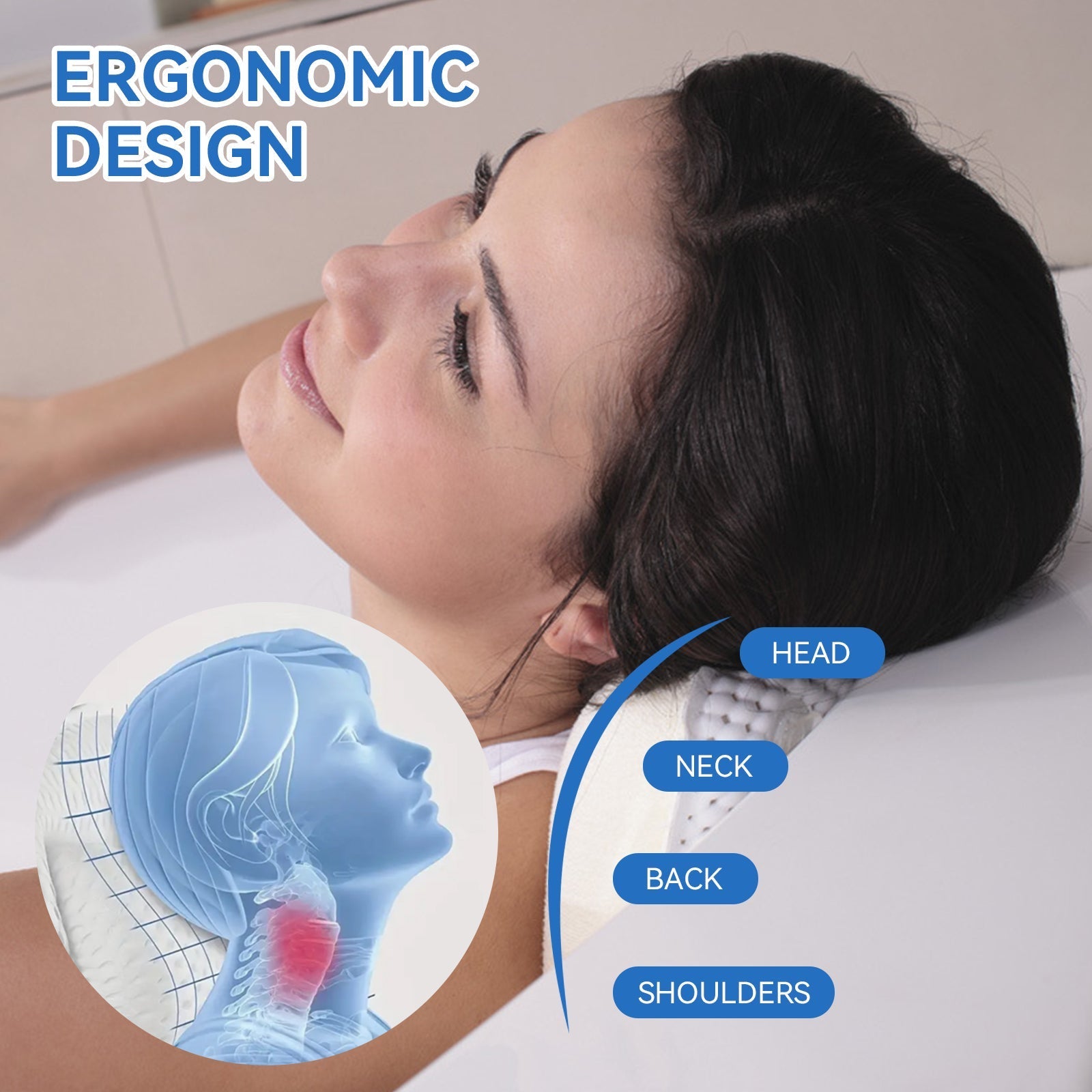 Premium Suction Cup Bath Pillow for Ultimate Relaxation - SuperSaverAU - view 3
