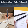 6-in-1 Multi Tool Trade Pen - Aluminum Alloy, 15cm, Bubble Level, Stylus, Ruler - SuperSaverAU - view 2