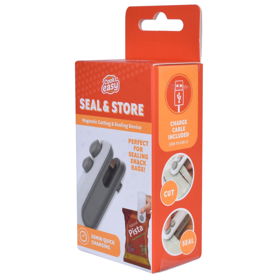 Tiny Sealer - Portable Vacuum Food Sealer with Built-in Cutter, 10cm x 3.6cm x 4cm - SuperSaverAU - view 1